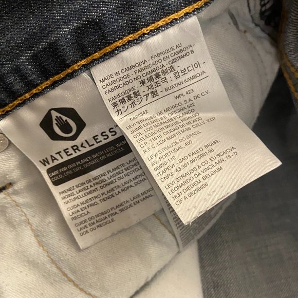 Levi's 513 Slim Straight Jeans - 38x32 - Picture 5 of 9